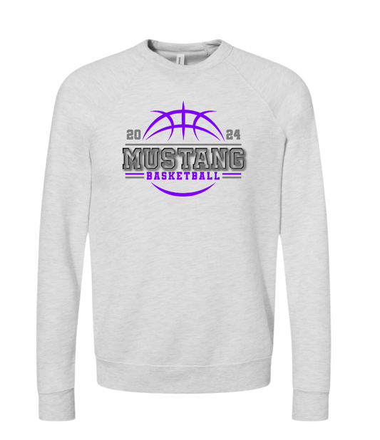 JH Mustang Boys Basketball Bella Crewneck