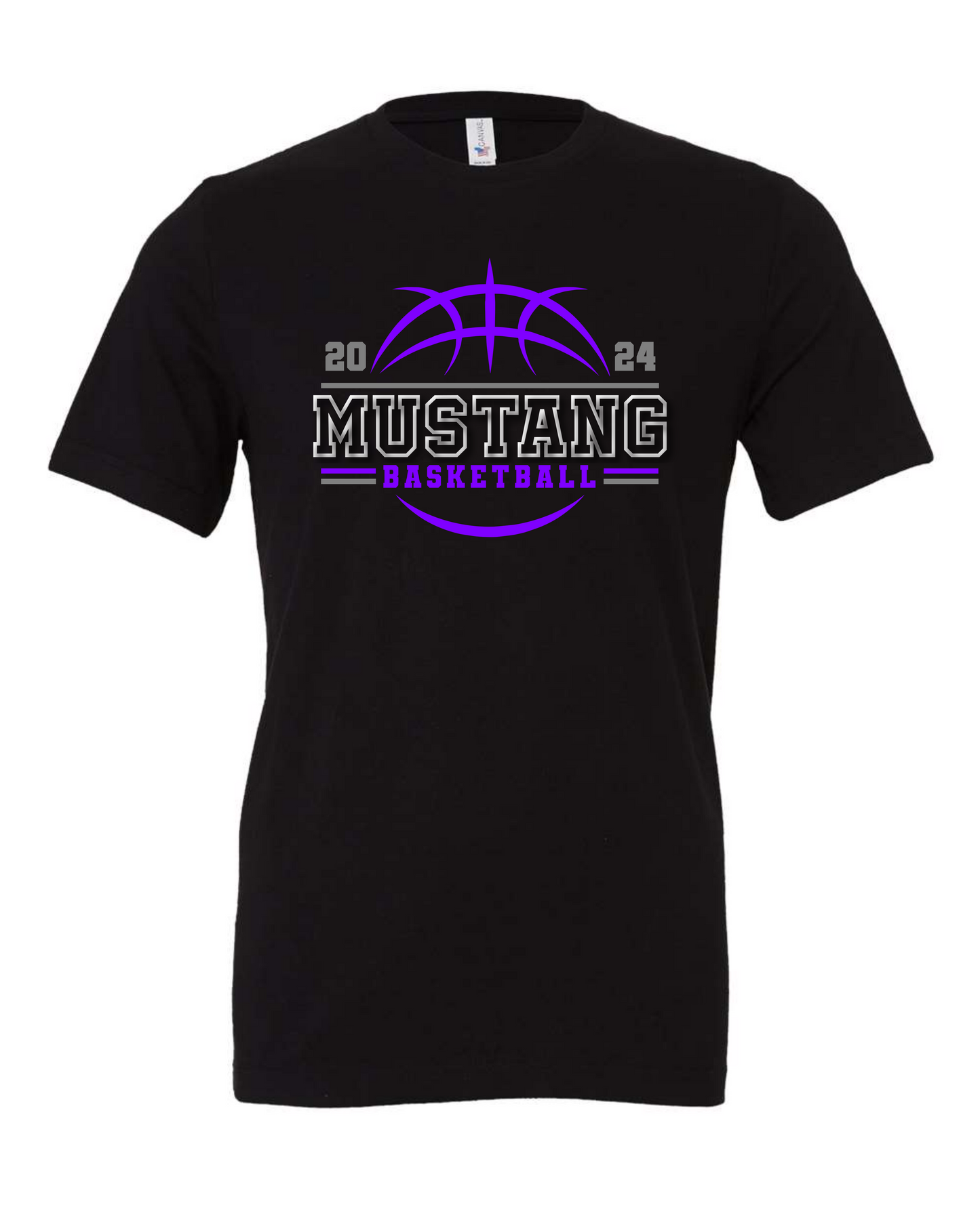 JH Mustang Boys Basketball Bella Canvas T