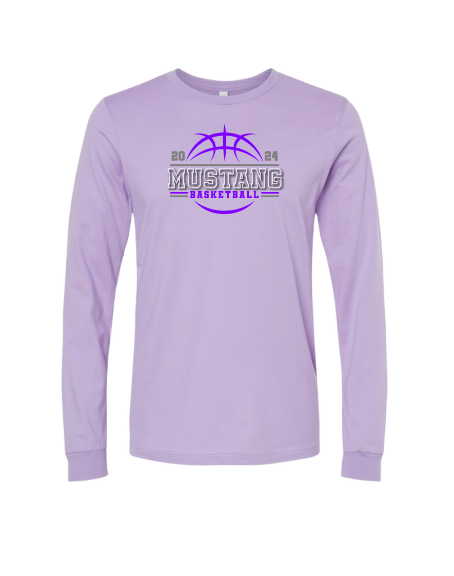 JH Mustang Boys Basketball Bella Long Sleeve