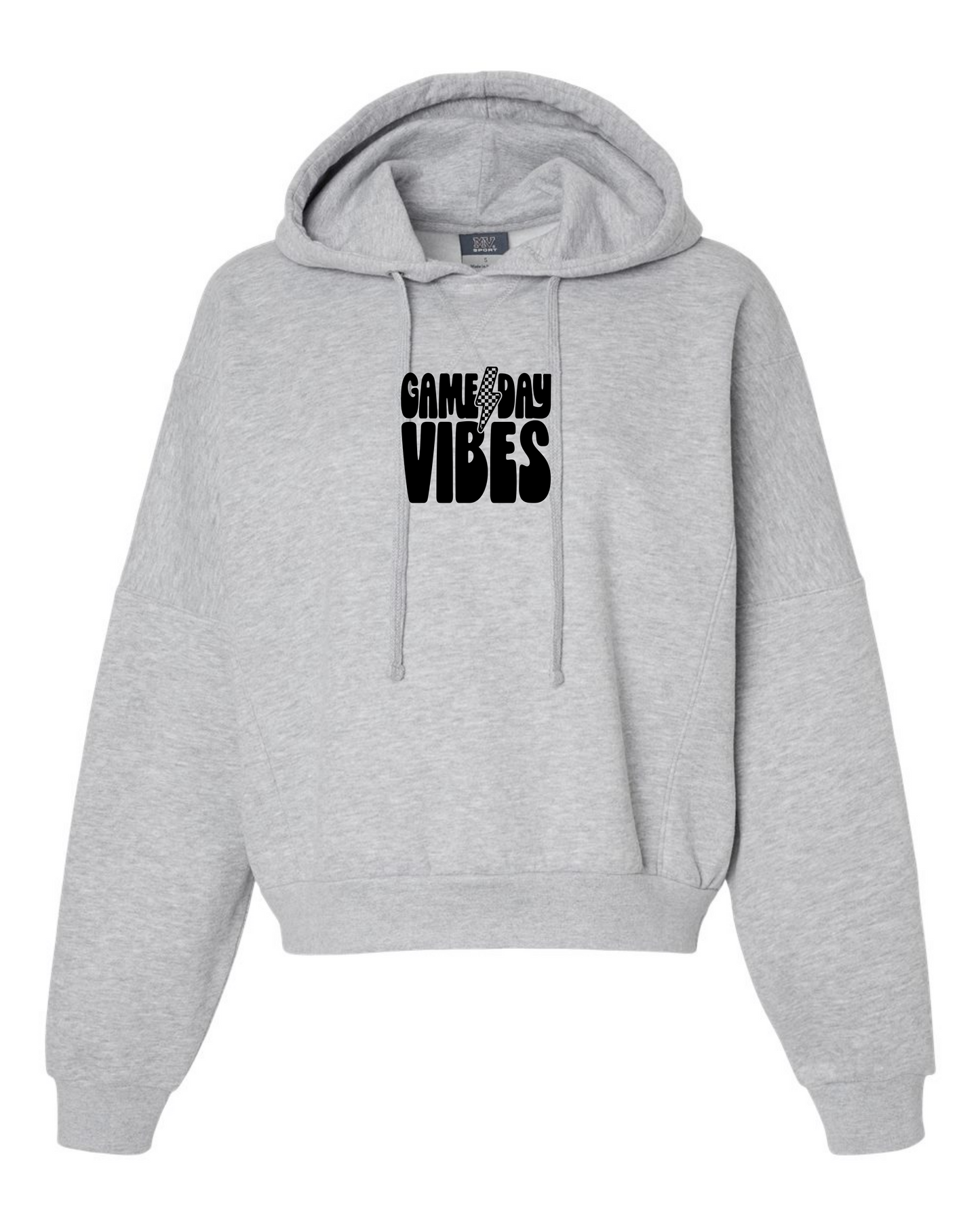 Gameday Vibes Double Sided Womens Fit Cropped Hoodie