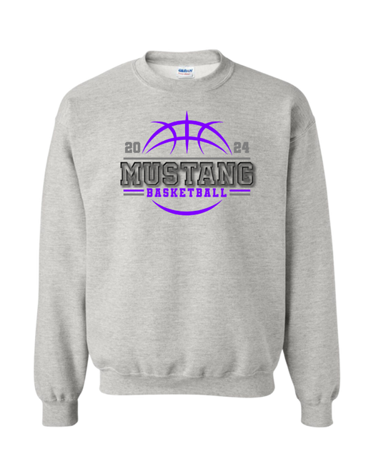 JH Mustang Boys Basketball Crewneck Sweatshirt