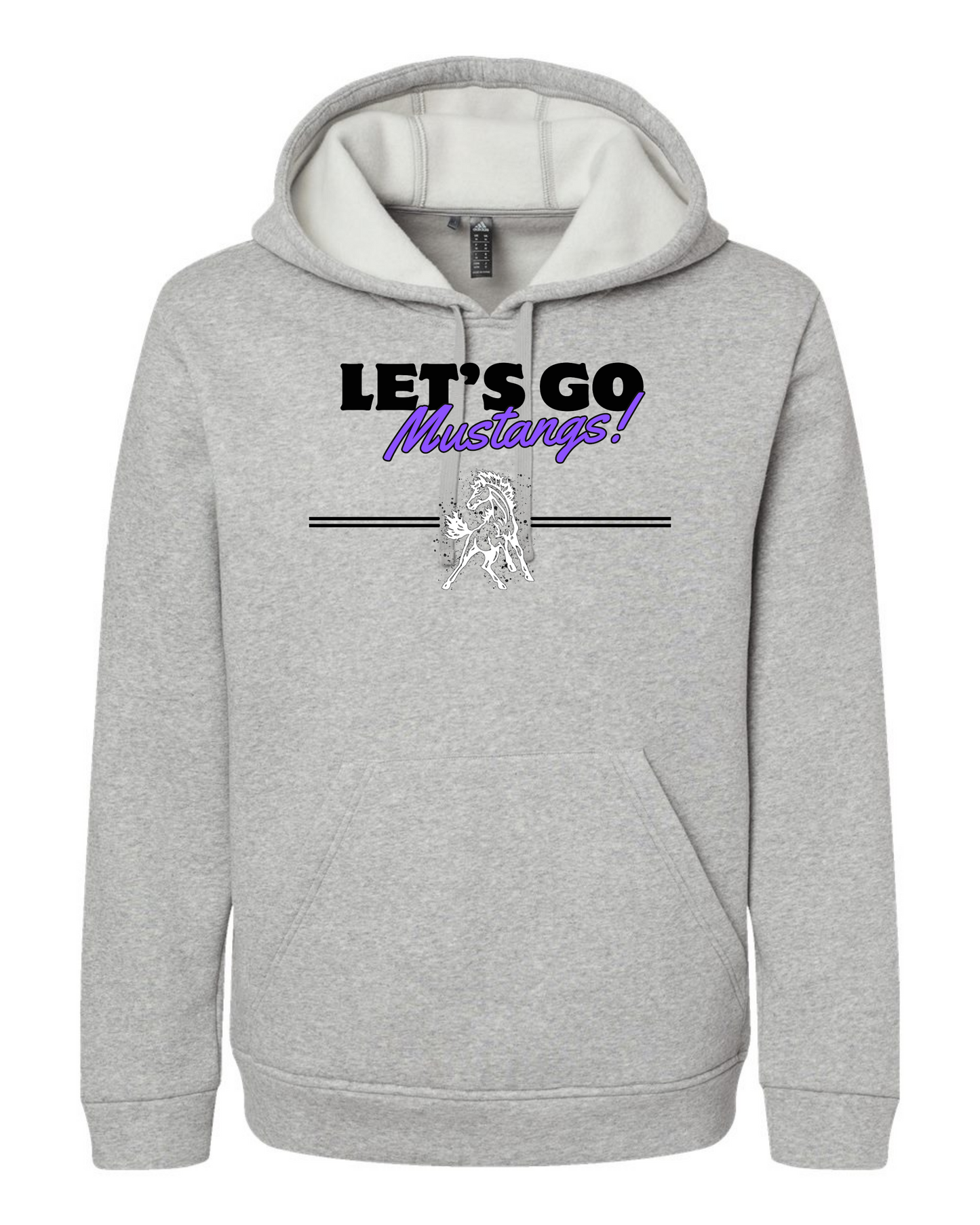 Let's Go Mustangs! Adidas Hooded Sweatshirt