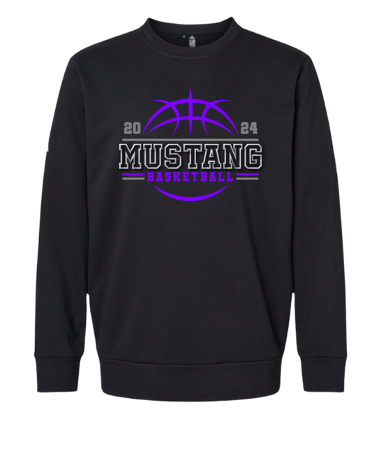 JH Mustang Boys Basketball Adidas Crewneck