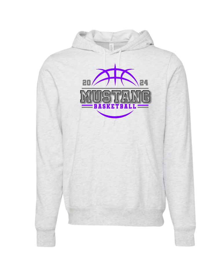 JH Mustang Boys Basketball Bella Hoodie