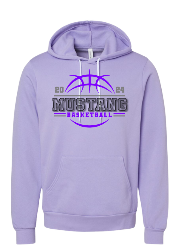 JH Mustang Boys Basketball Bella Hoodie