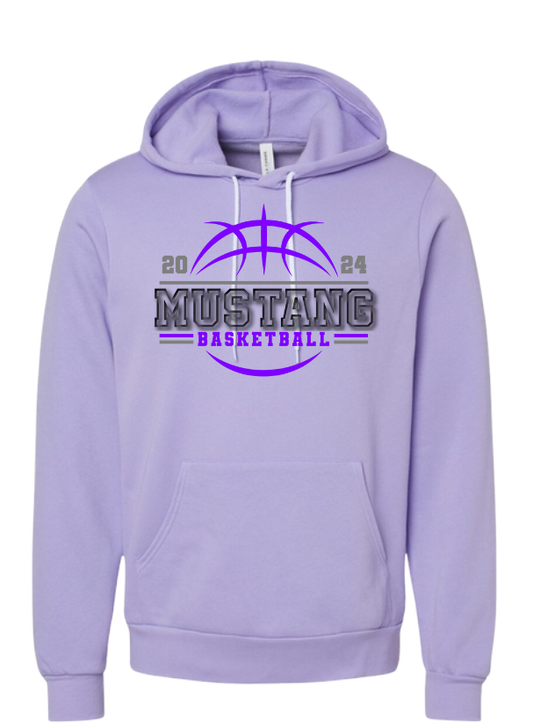 JH Mustang Boys Basketball Bella Hoodie