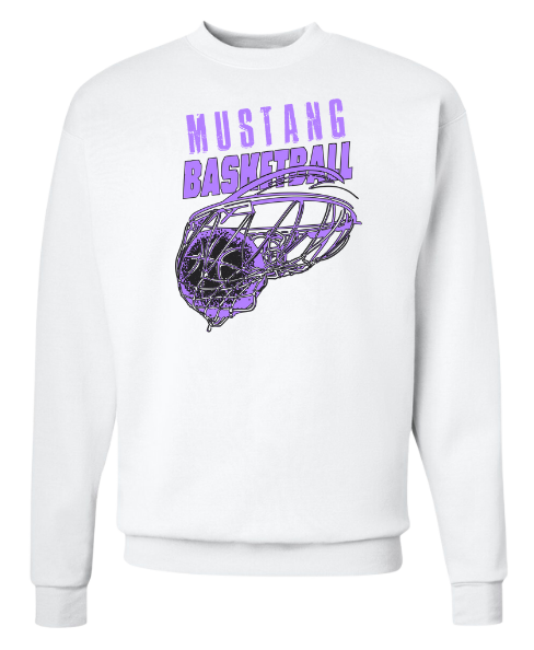 VHS Mustang Boys Basketball Crewneck Sweatshirt