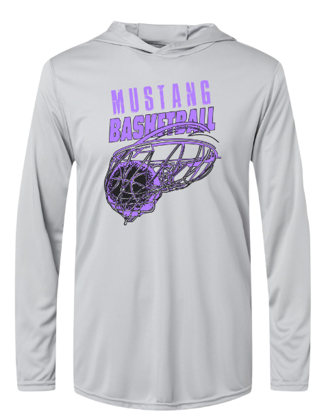 VHS Mustang Boys Basketball Performance Lightweight Hooded Shirt