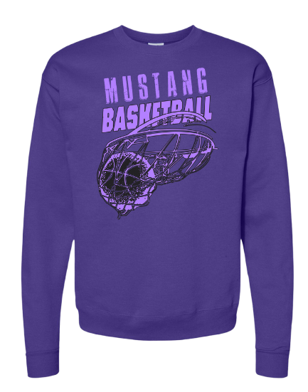 VHS Mustang Boys Basketball Crewneck Sweatshirt