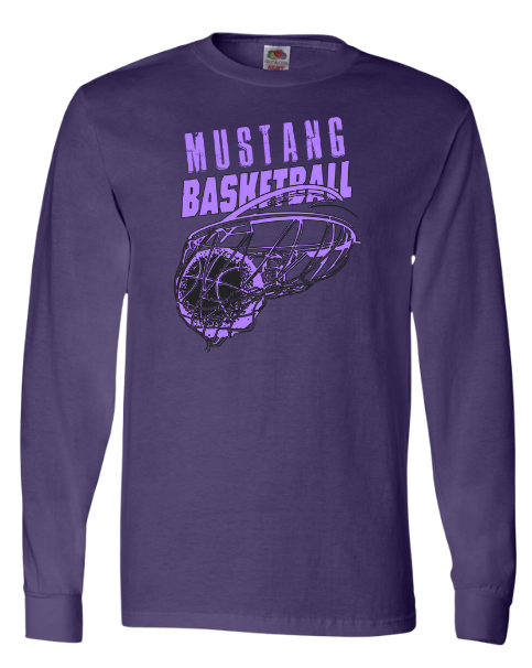 VHS Mustang Boys Basketball Long Sleeve T